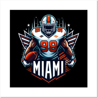 Miami Dolphin Player Zone Posters and Art